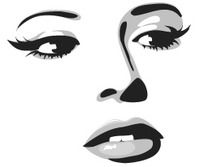 drawing of fat transfer patient